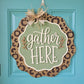Gather Here Fall Leopard Door Hanger