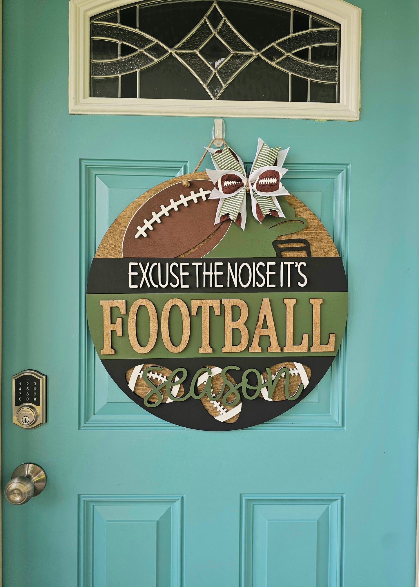 Excuse the Noise It's Football Season Door Hanger