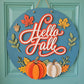 Hello Fall Bottom Pumpkins