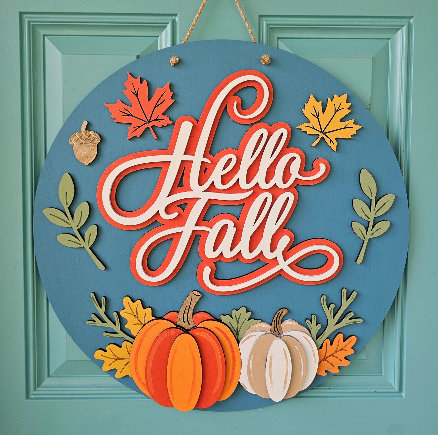 Hello Fall Bottom Pumpkins