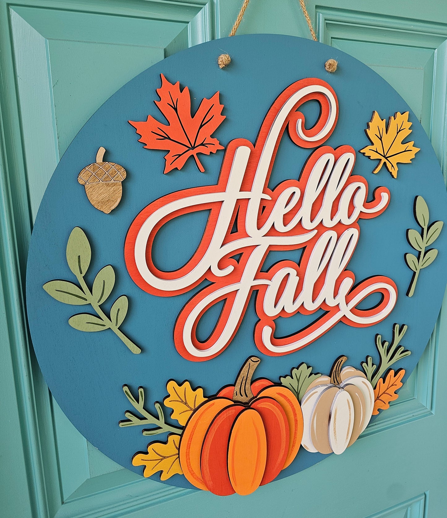 Hello Fall Bottom Pumpkins
