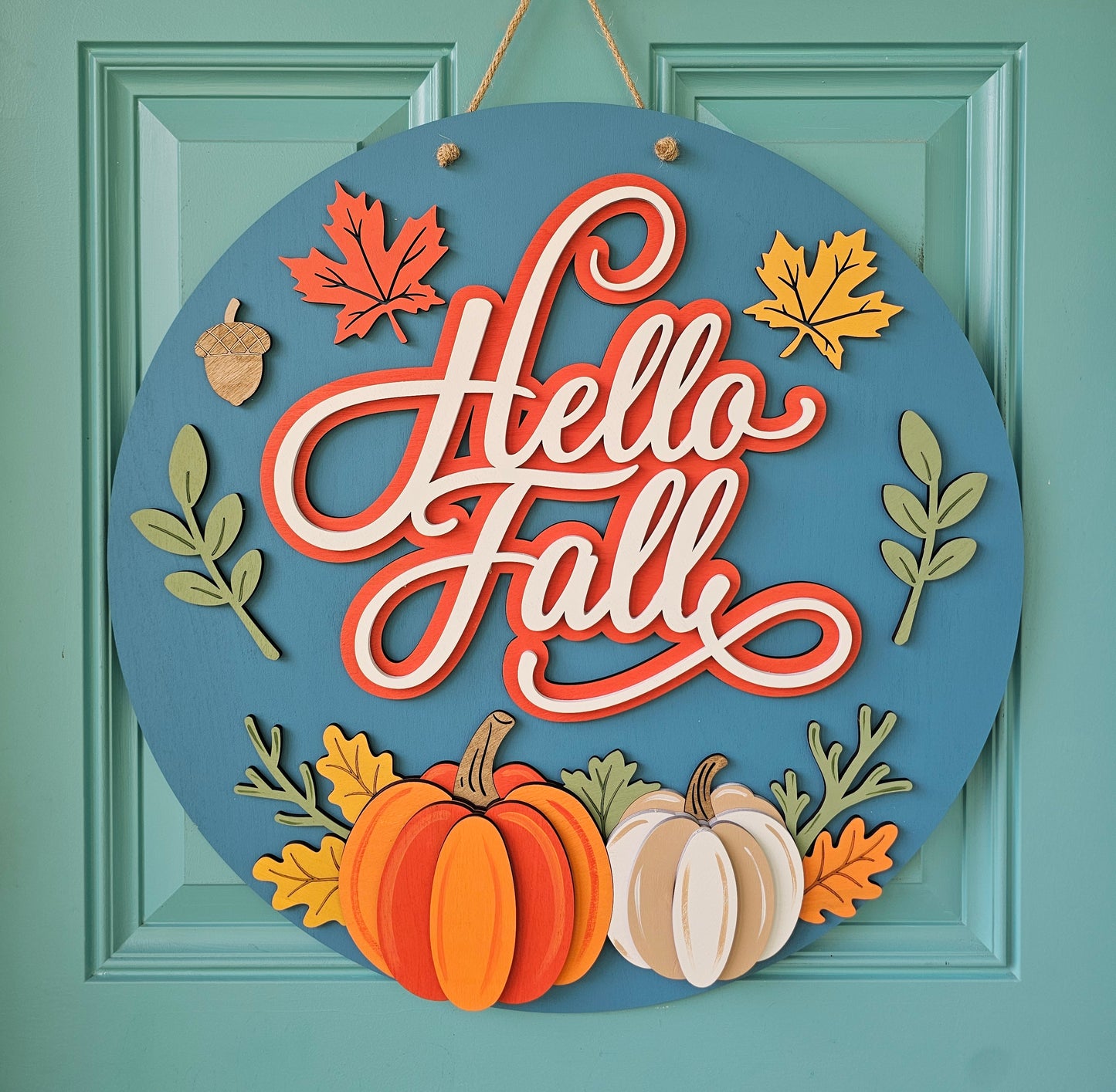 Hello Fall Bottom Pumpkins