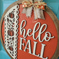Hello Fall Lace Door Hanger