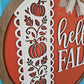Hello Fall Lace Door Hanger