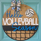 Hello Volleyball Season Door Hanger