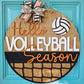 Hello Volleyball Season Door Hanger