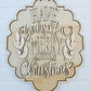 Merry Little Christmas Plaque Door Hanger