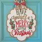 Merry Little Christmas Plaque Door Hanger