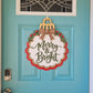 Merry & Bright Scalloped Ornament Door Hanger
