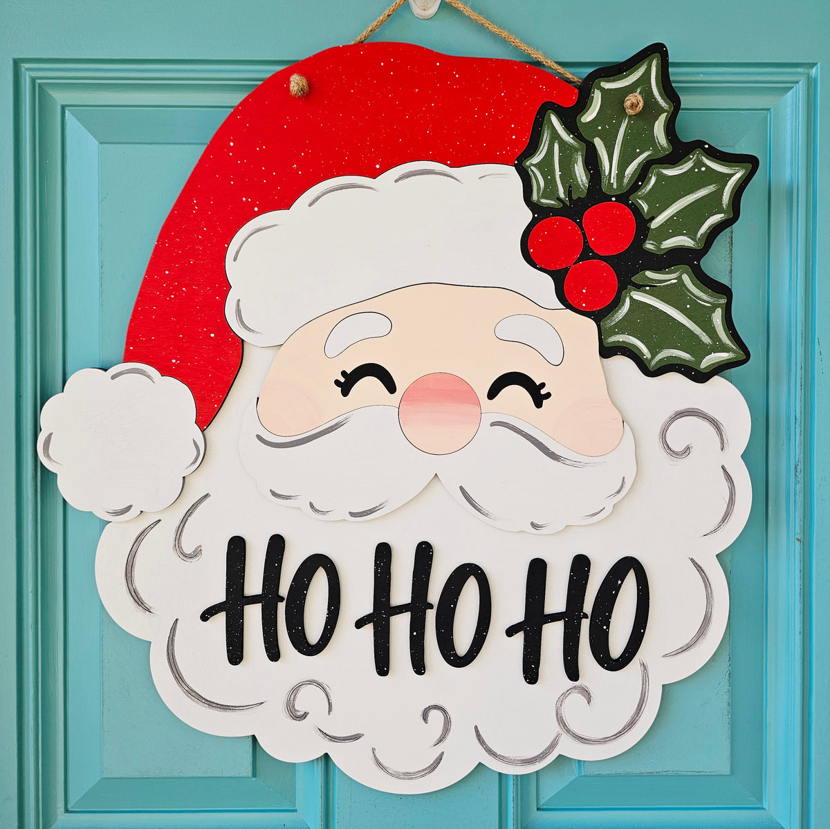 The Cheerful Santa Door Hanger