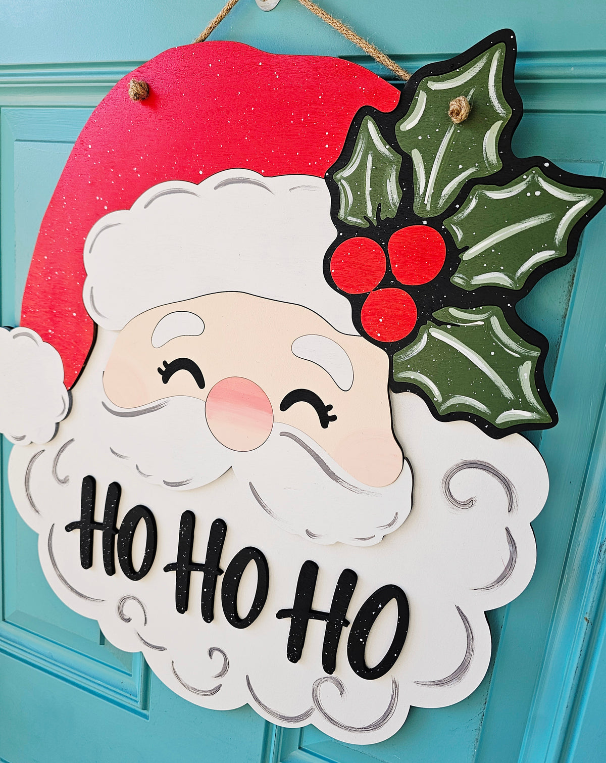 The Cheerful Santa Door Hanger