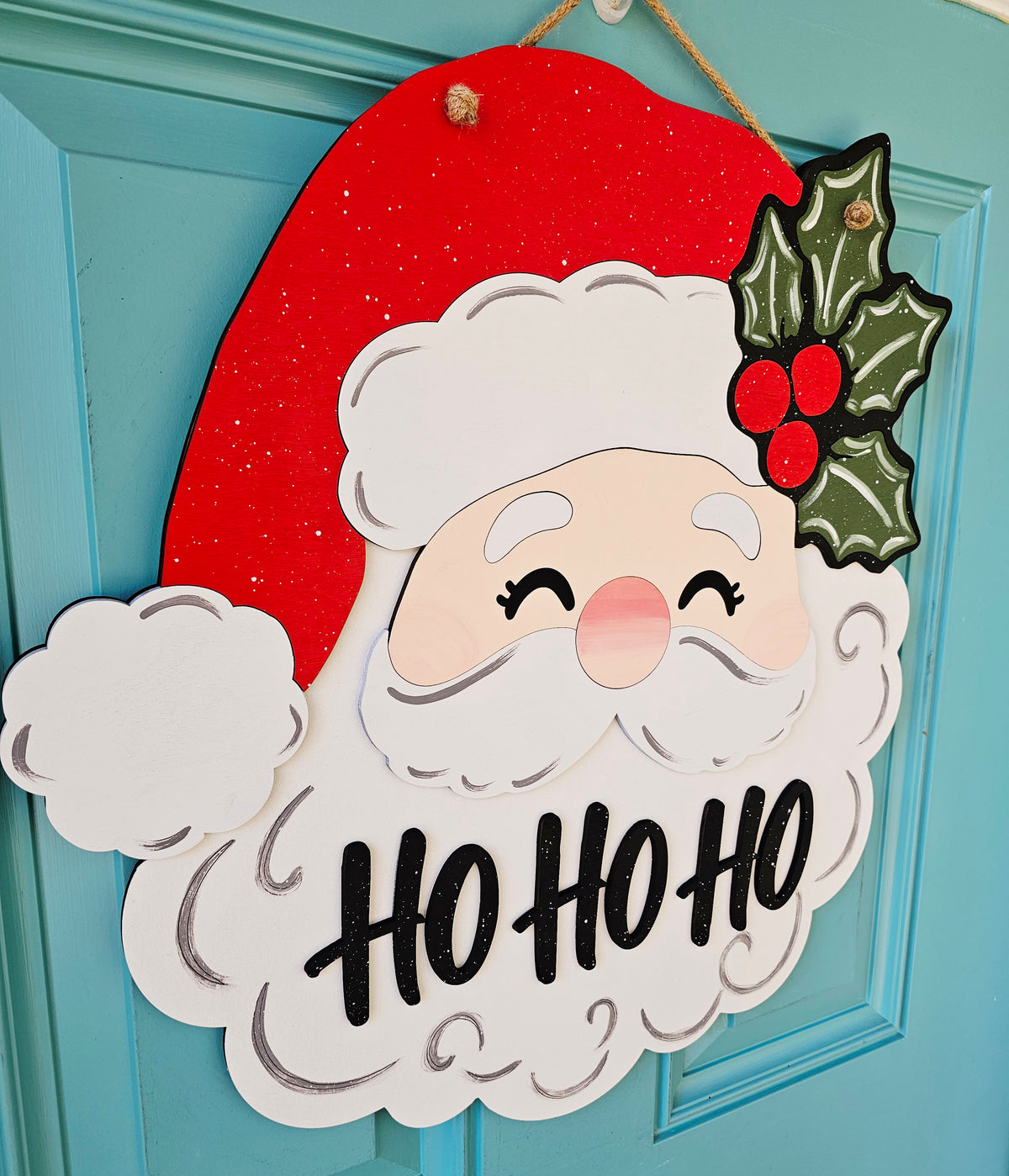 The Cheerful Santa Door Hanger