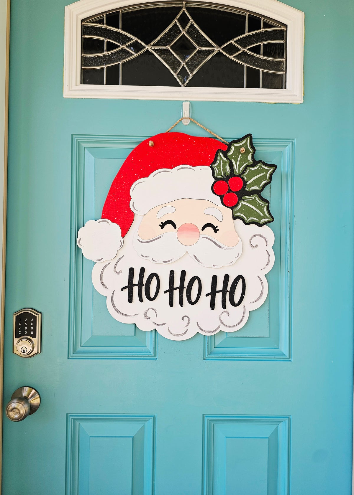 The Cheerful Santa Door Hanger