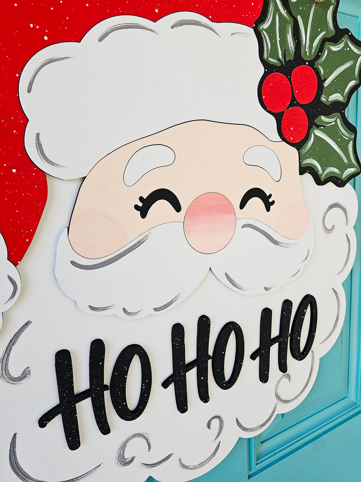 The Cheerful Santa Door Hanger
