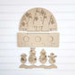 Snowman Tealight Shelf Sitter