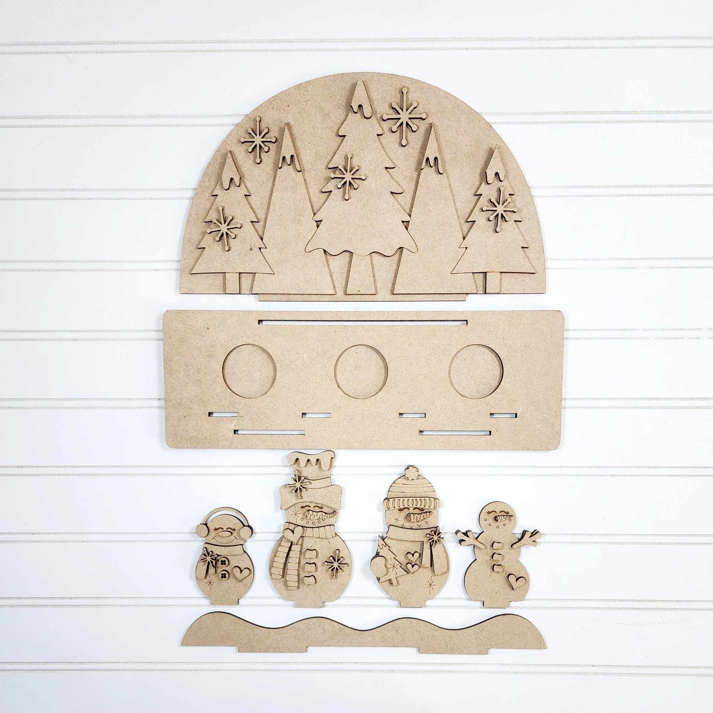 Snowman Tealight Shelf Sitter