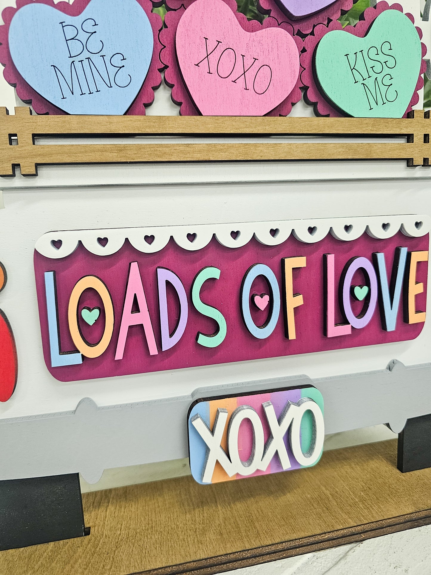 Valentine Conversation Heart Truck Inserts