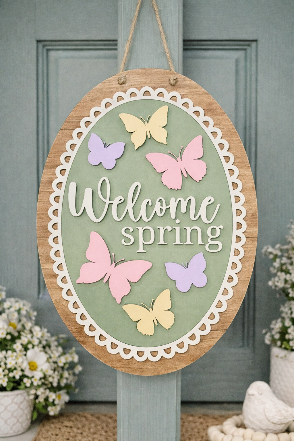 Butterfly Oval Door Hanger