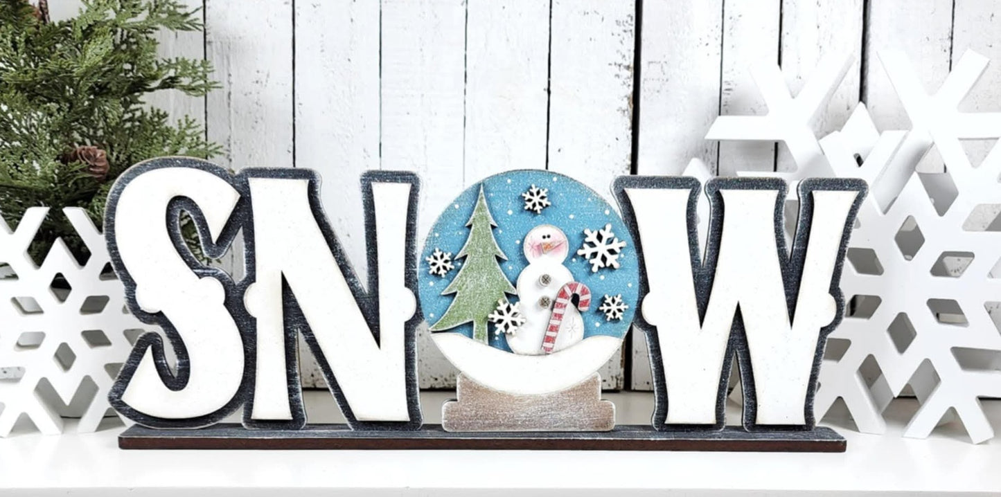Snow Standing Sign