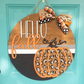 Fall Leopard Door Hanger