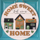 Home Sweet Home House Village Door Hanger