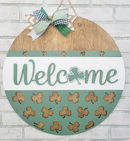 St Patricks Day Welcome Door Hanger