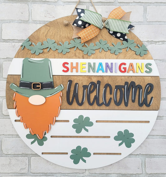 Shenanigans Welcome Door Hanger