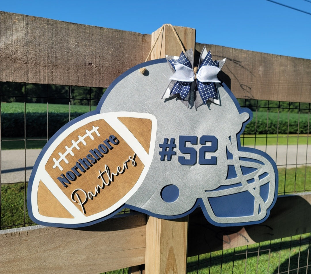 Football/Helmet Door Hanger
