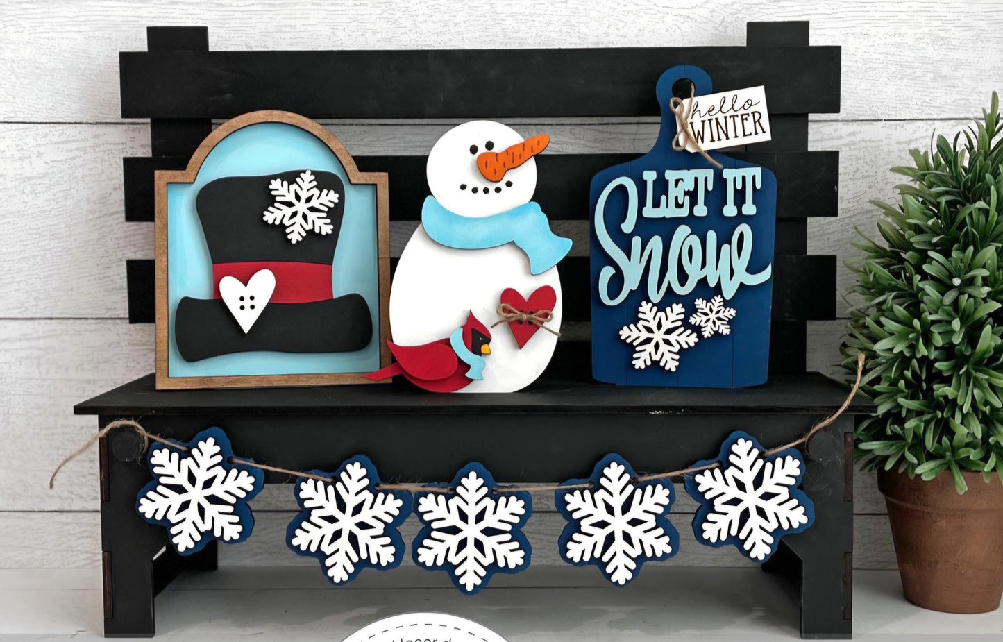 Snowman Bench Inserts