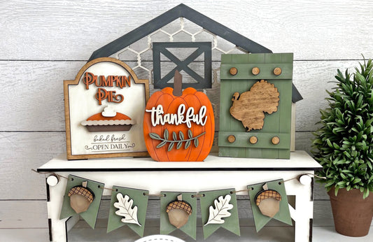 Pumpkin Pie Bench Inserts