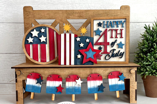 4th of July Bench Inserts