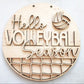 Hello Volleyball Season Door Hanger