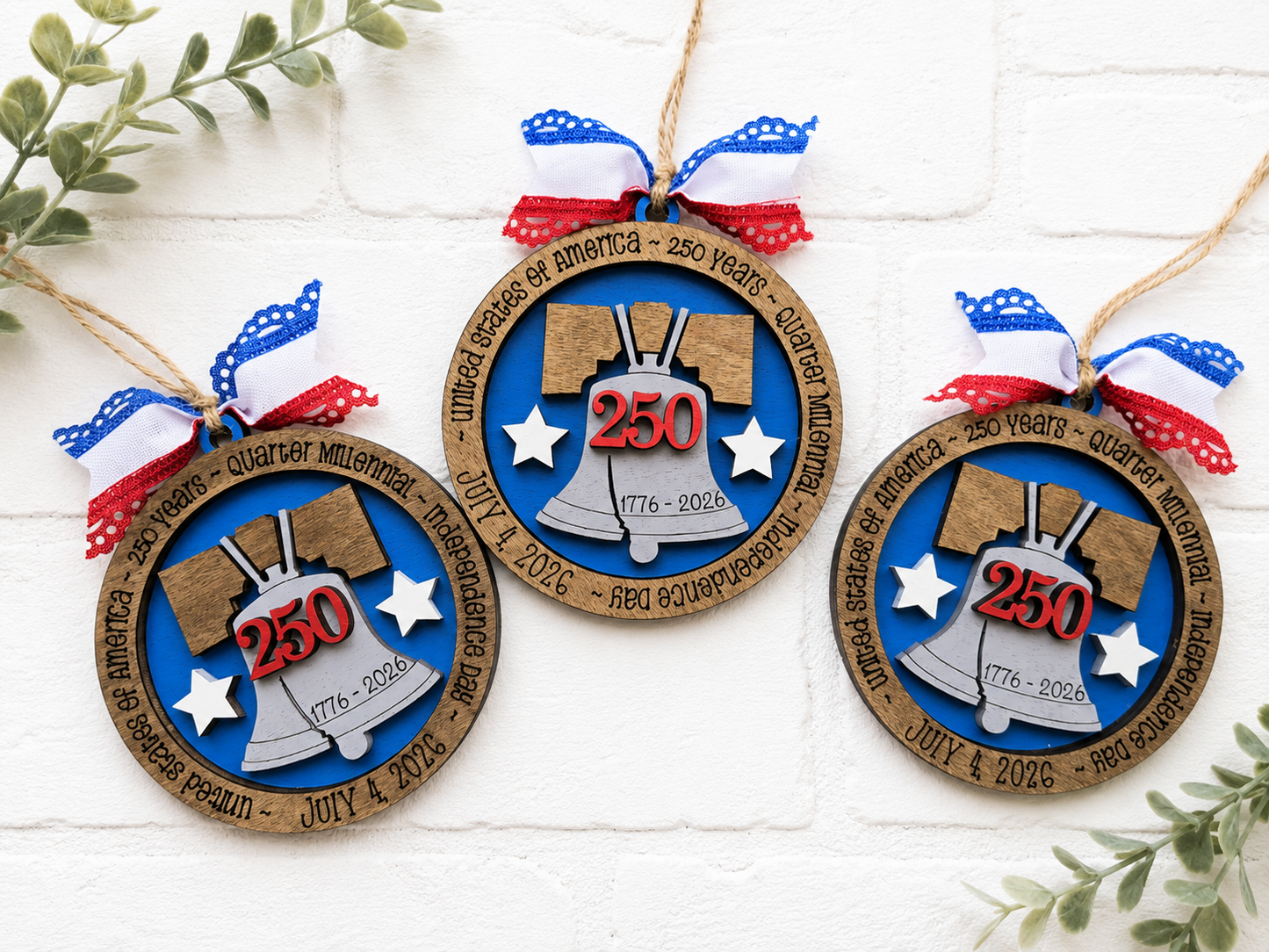 America 250th Anniversary Ornament