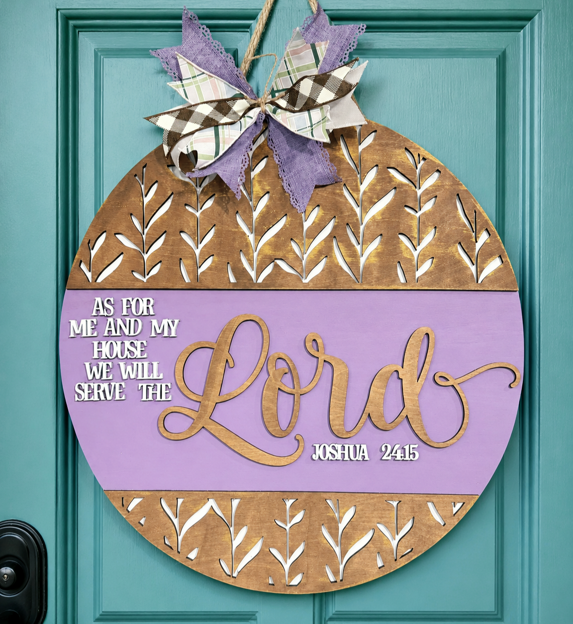 As for Me and My House We Will Serve the Lord Door Hanger