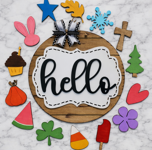 Home/ Hello Interchangeable Door Hanger