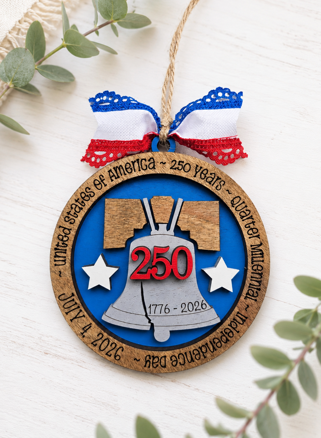 America 250th Anniversary Ornament