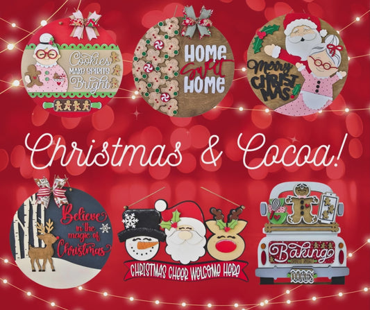 Christmas & Cocoa Paint Night! SAT Nov 22nd