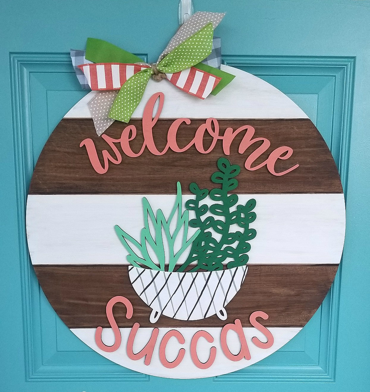 Welcome Succas Door Hanger