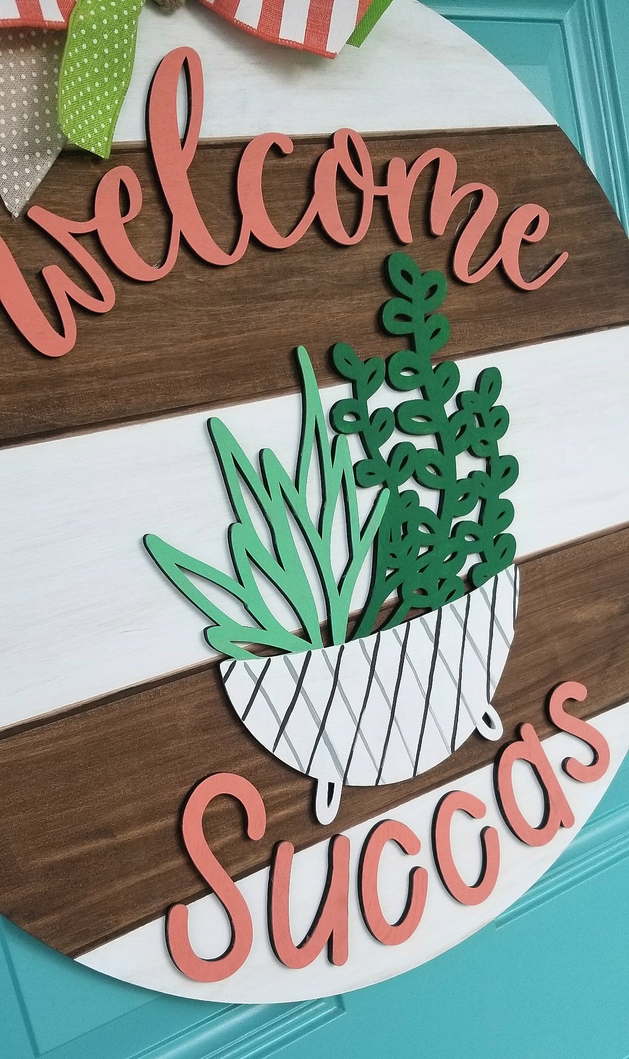 Welcome Succas Door Hanger