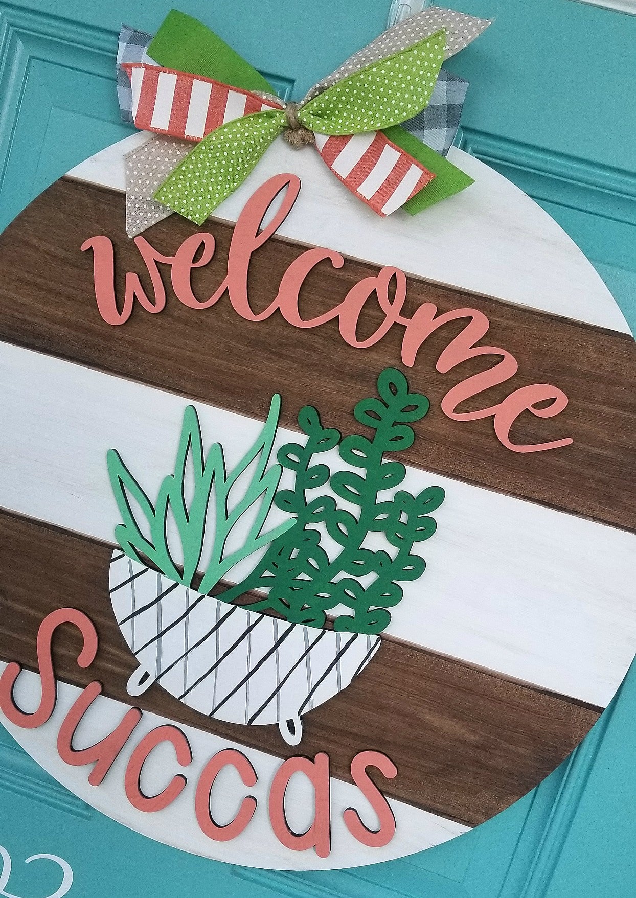 Welcome Succas Door Hanger