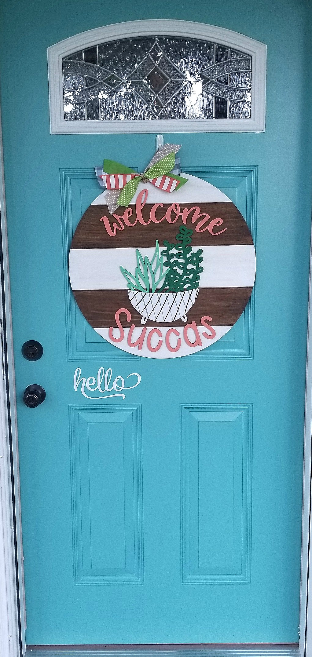 Welcome Succas Door Hanger