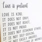Love Is Patient Love Is Kind Sign Set