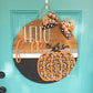 Fall Leopard Door Hanger