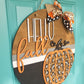 Fall Leopard Door Hanger