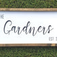 Family Name Sign
