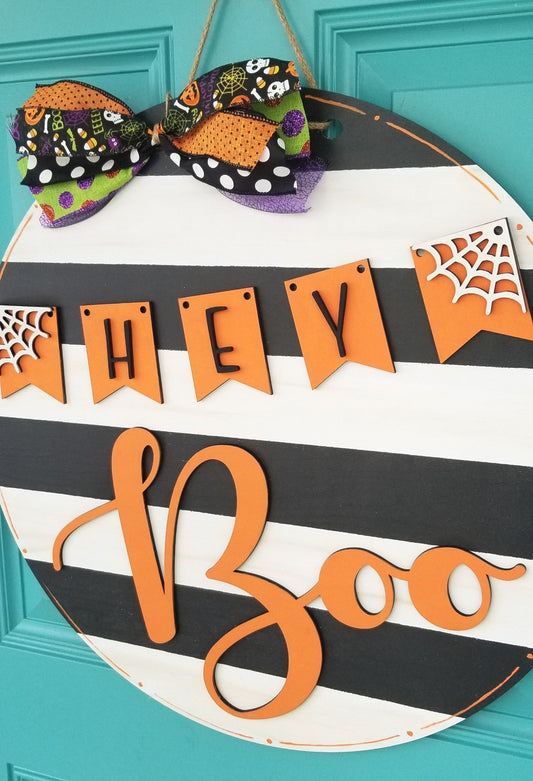 Hey Boo Halloween Door Hanger- wholesale