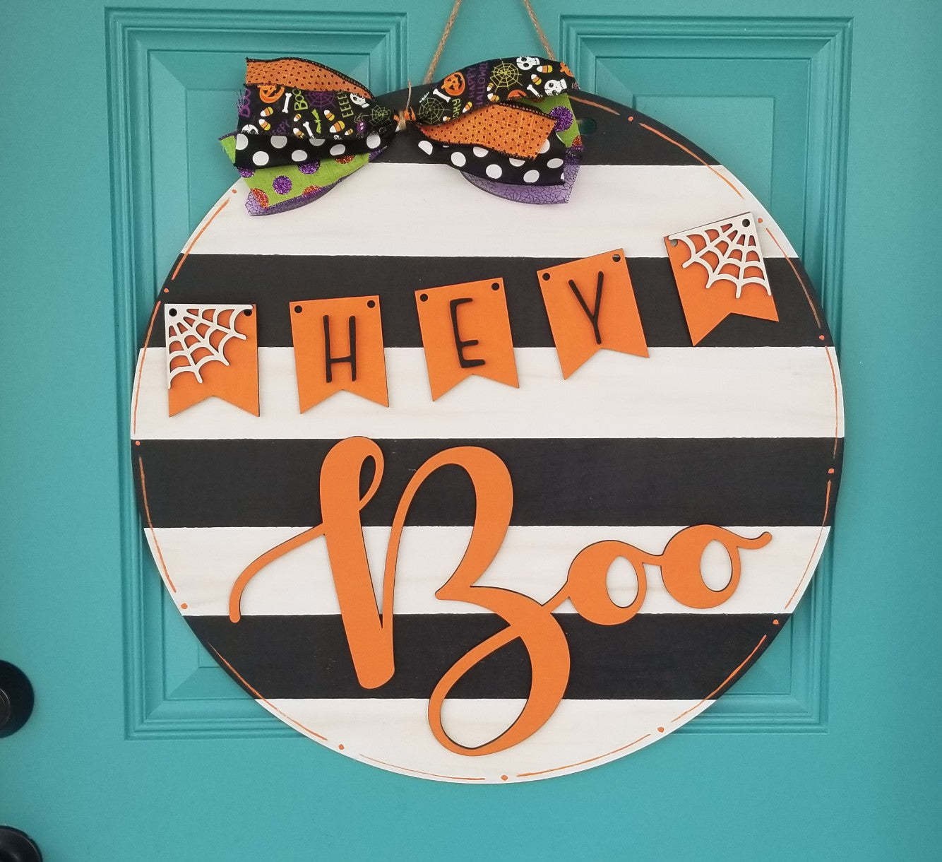 Hey Boo Halloween Door Hanger