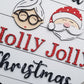 Holly Jolly Santa & Mrs. Claus Christmas Door Hanger