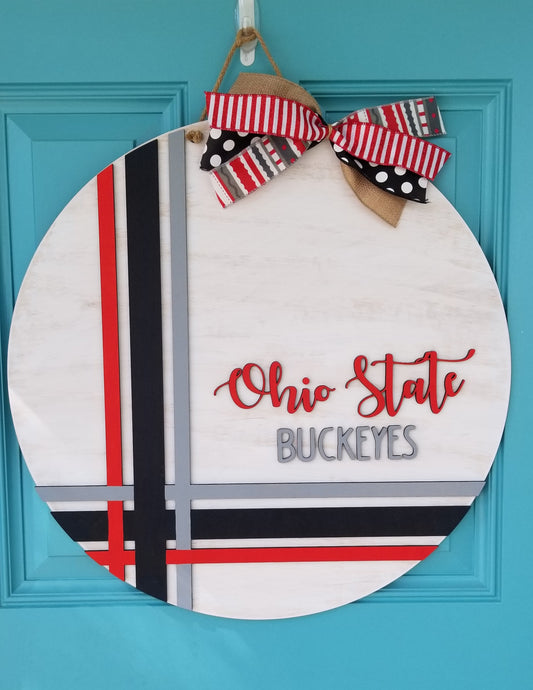 Ohio State Buckeyes Door Hanger