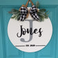 Last Name 3D Door Hanger